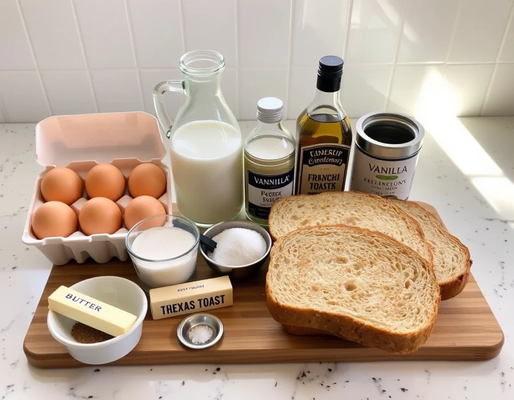 Ingredients ; French Toast Recipe: A Classic Breakfast Delight 