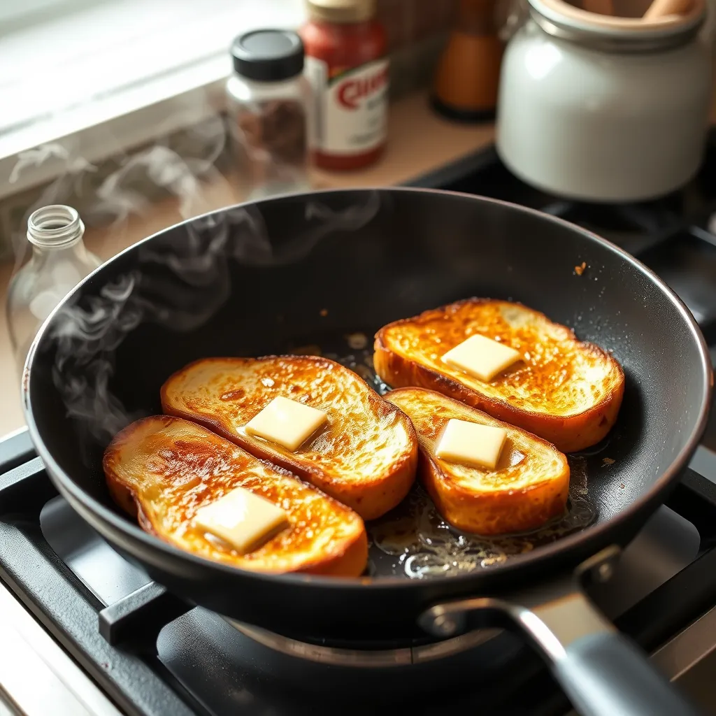 Cook the French Toast  ; French Toast Recipe: A Classic Breakfast Delight 