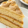 A rich and indulgent Caramel Coffee Buttercream Cake, captured with natural lighting and stunning texture detail