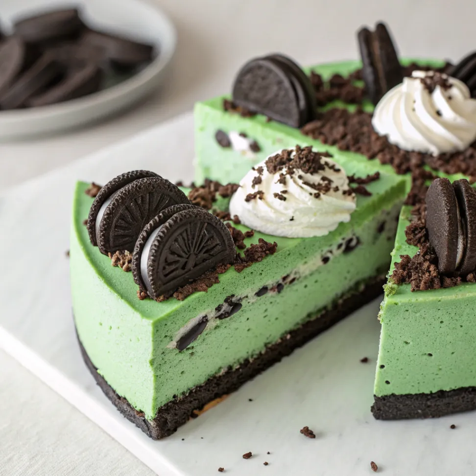 Green Velvet Oreo Cheesecake Recipe – Creamy, Crunchy & Irresistibly Rich