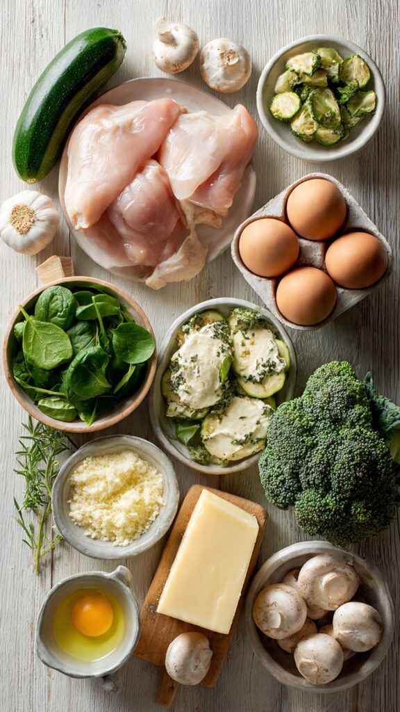 Fresh low carb ingredients for easy keto recipes for beginners . Ingredients for easy keto recipes for beginners