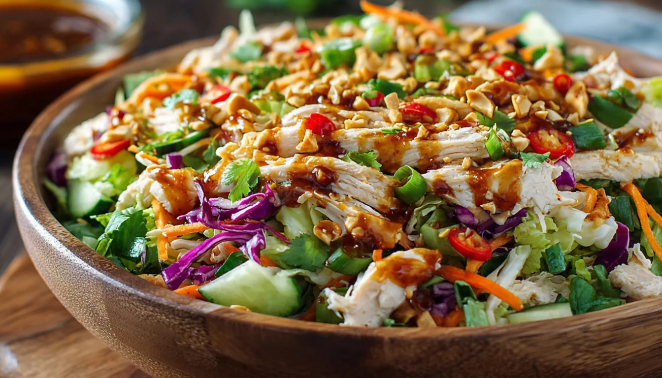 Chopped Thai Chicken Salad - Fresh Colorful and Flavorful
