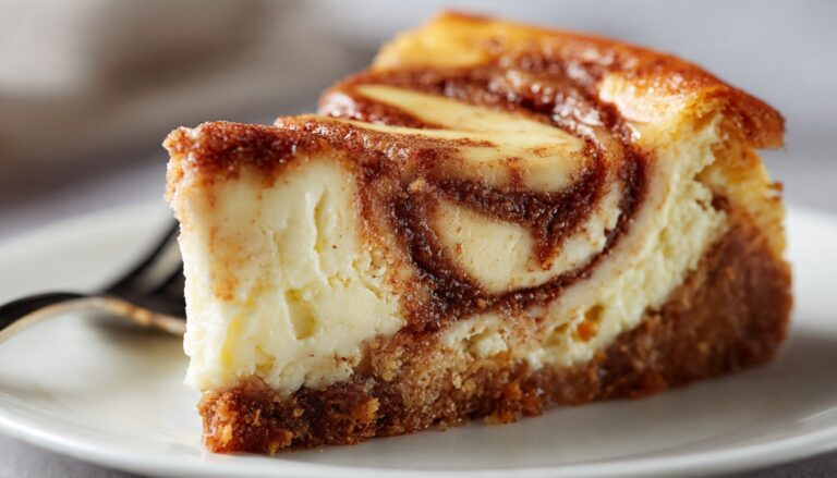 Cinnamon Roll Honeybun Cheesecake