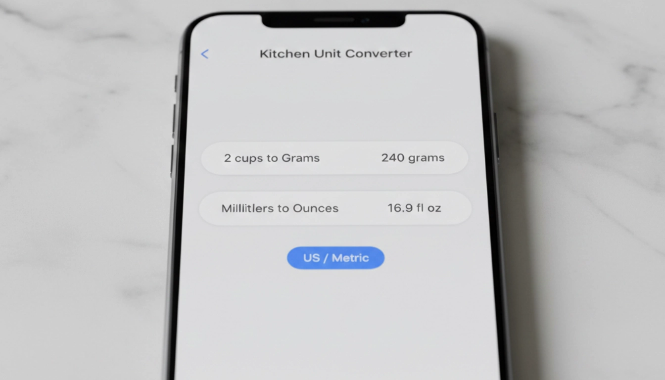Cooking Unit Converter | Free Kitchen Measurement Tool