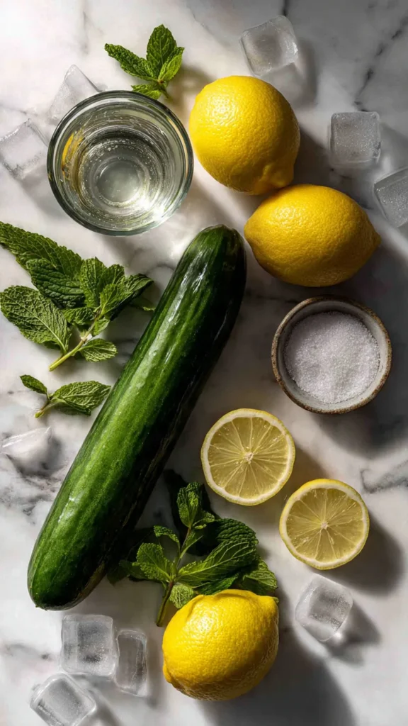 Cucumber Lemonade Ingredients - Everything You Need for This Refreshing Recipe