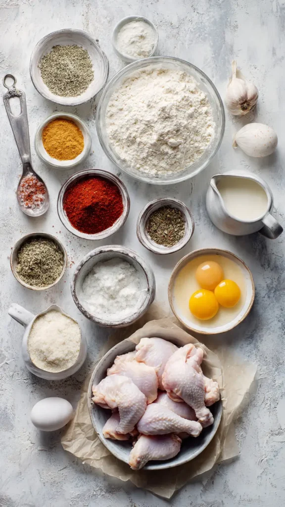 KFC Chicken Coating Ingredients - Complete Spice Blend and Supplies