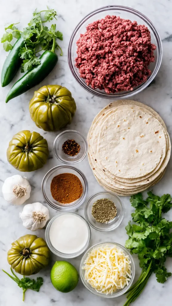 Mexican Wet Burrito Ingredients - What You Need